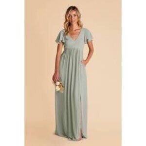 Hannah Empire Maxi Dress Sage By Birdy Grey L NWT